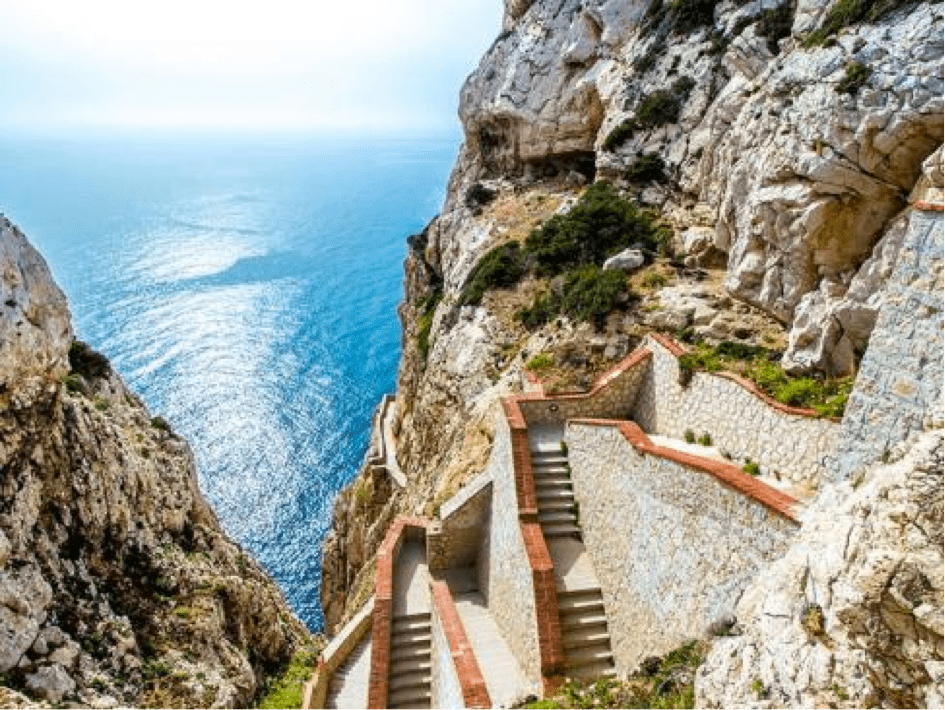 Escaliers Grottes de Neptune