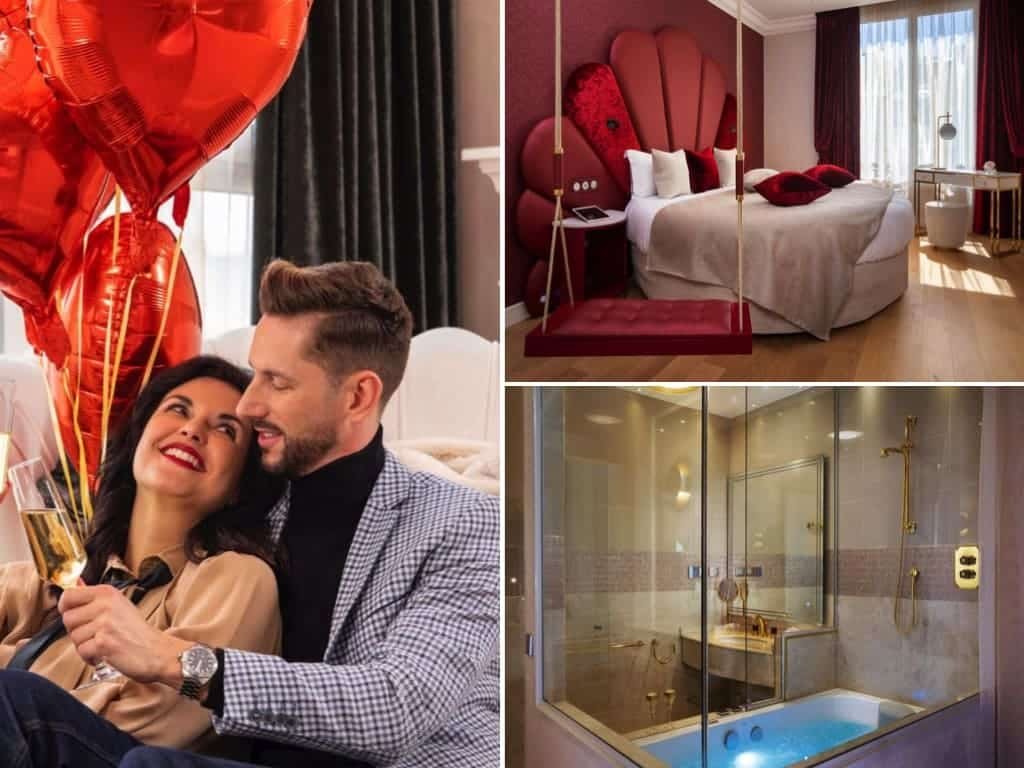 Paris J'Adore jacuzzi lit rouge